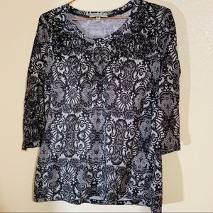 Vintage Suzie | Petite Paisley Type 3/4 Sleeve Top